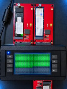 NVMe SSD professzionális adatmentési vizsgálata speciális célhardveren